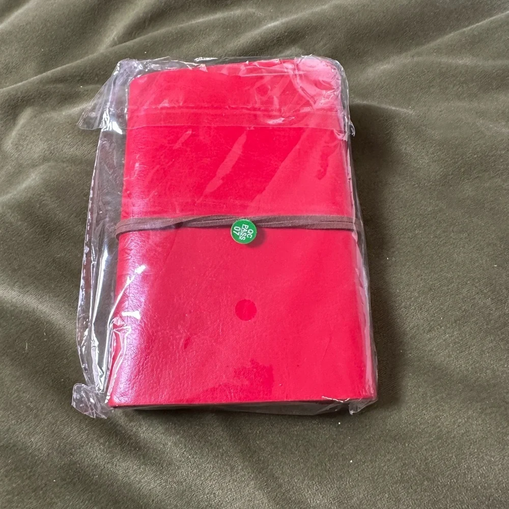 NEW Embossed Leaf Leather Journals Red, Teal, Blue, and Green Available